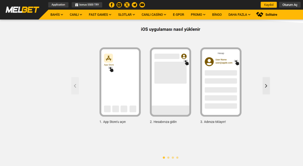 MelBet iPhone Yükleme: iOS Uygulama Kurulumu
