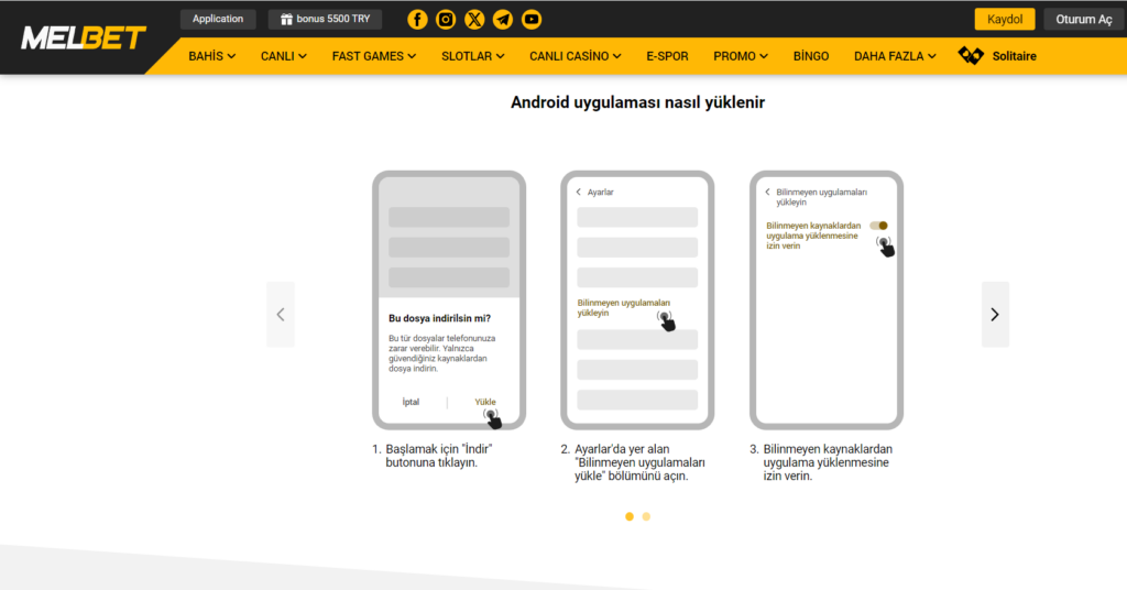 MelBet Android APK Kurulum Rehberi